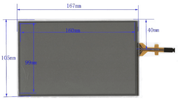 Citroen C4 Touch Screen 7 inch Front Glass Panel unit Genuine