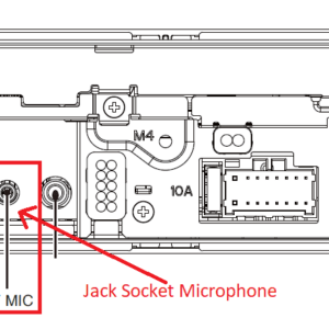 Pioneer AVH-Z7000DAB  AVHZ7000DAB AVH Z7000DAB Microphone input Jack Socket  Genuine spare part