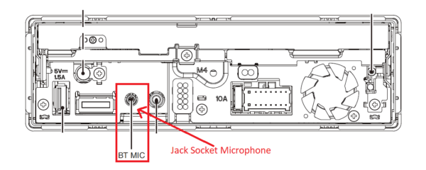 Pioneer AVH-Z7000DAB  AVHZ7000DAB AVH Z7000DAB Microphone input Jack Socket  Genuine spare part