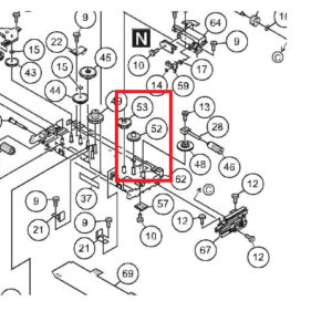 Pioneer AVIC-X3 AVICX3 AVIC X3  2 x Gears  spare part