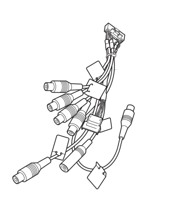 Pioneer AVIC-Z930DAB AVIC Z930DAB AVICZ930DAB  RCA Pre Out Lead PreOut AV Lead RCA Cable AV