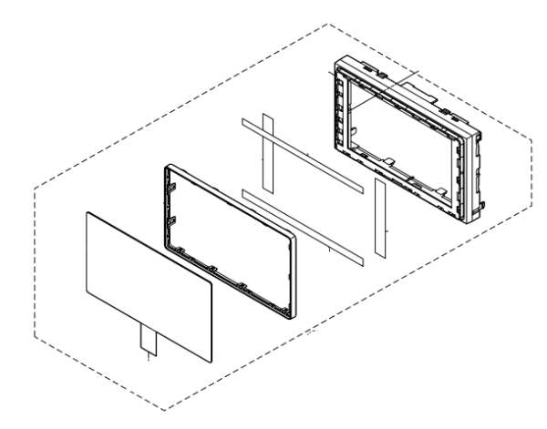 Pioneer SPH-DA130DAB  SPHDA130DAB SPH DA130DAB  Front Touch Screen come with Cosmetic Front Panel