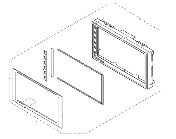 Pioneer SPH-DA250DAB SPH DA250DAB SPH DA250DAB Touch Screen Panel with Front Panel Grille